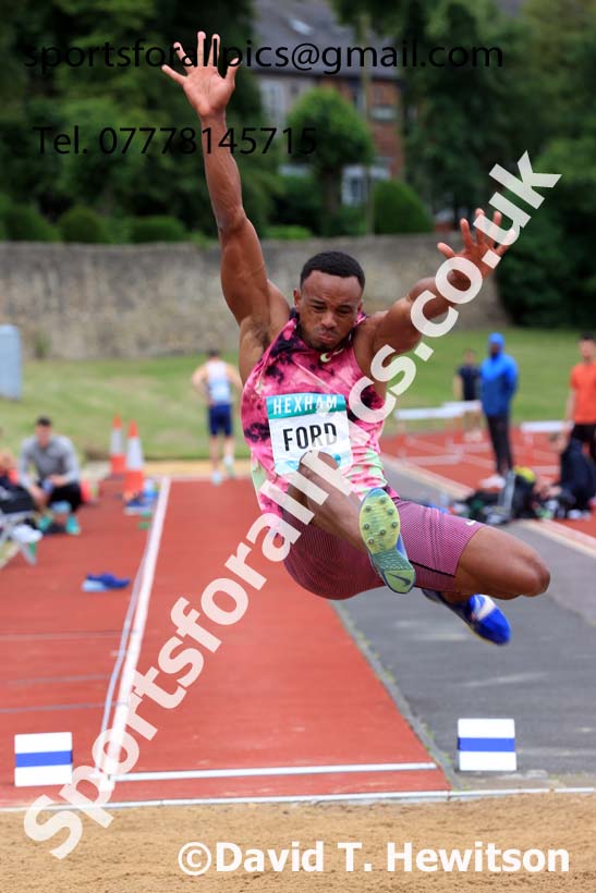 Decathlon Long Jump, 2024 EAP International Combined events, Hewcham, Northumberland.  Photo: David T. Hewitson/Sports for All Pics